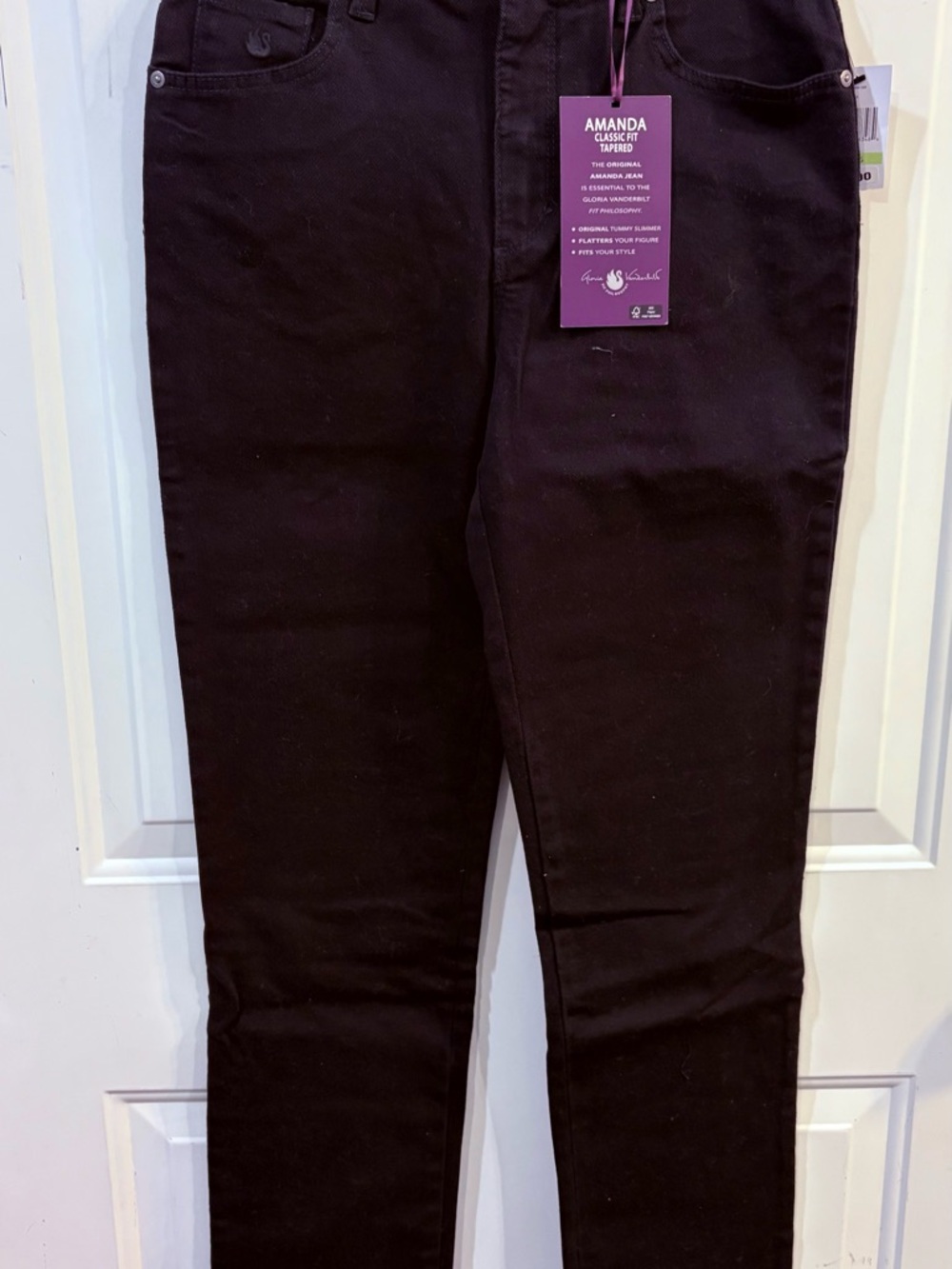 Gloria Vanderbilt Amanda Skinny Jeans - Black